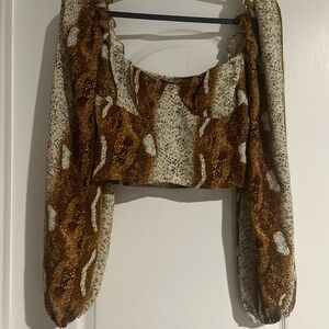 Animal Print crop top